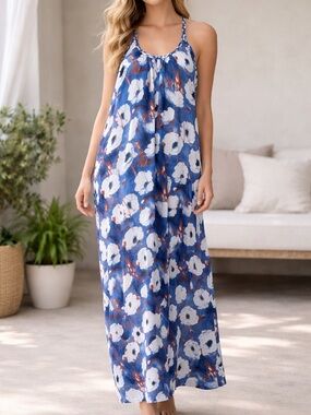 Ocean Topics Floral Maxi Sundress